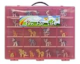 Fun for Life Storage Organizer for Little Pony Figures Fits Approx. 80 pieces - Strawberry/Pink