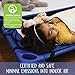 ECR4Kids Stackable Kiddie Cot with Sheet, Ready-to-Assemble, Toddler Size, Classroom Furniture, Blue, 6-Pack