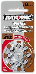 Rayovac battery maximum hearing aid size 312 (012800499144)