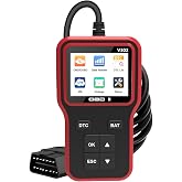 FALVFUN Car OBD2 Scanner, OBDII Vehicle Check Engine Light Code Reader Diagnostic Scan Tool, Real-Time Automotive Engine Fault Scanner, Universal for SUV Automobile Truck