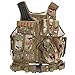 Lixada Tactical Vest Lightweight Breathable Polyester Combat-Vest Outdoor Training Vest Adjustable for Adults CS/Hunting/Training
