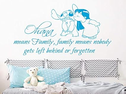 Amazon Com Diuangfoong Wall Decal Ohana Means Family Family