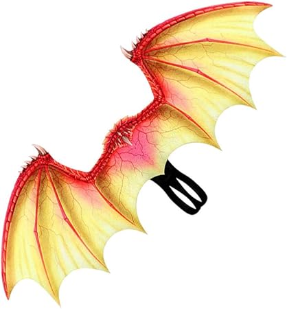 Amazon Hakka キッズドラゴン翼ドラゴン衣装アクセサリーハロウィン子供動物恐竜ウイングアクセサリー悪魔コスプレパフォーマンス小道具パーティーの好意 キッズコスチューム おもちゃ