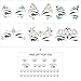 SHINEYES 6 Pcs Festival Party Face Jewels, Rhinestone Face Gems, Halloween Music Festival Birthday Rave Carnival Party Face Stickers