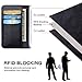 SHANSHUI Wallet Case Compatible with iPhone se (2020) / 7/8, PU Leather RFID Blocking Detachable 2 in 1 Case Book Design with Flip Cover and [Credit Card Slots] Magnetic Closure (Black 4.7'')