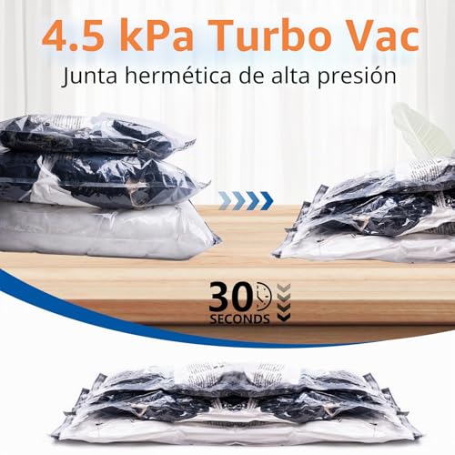 10 Vacuum Bags + Cordless Electric Pump – Multiple Sizes (3×60×80/3×50×70/4×40×60 Cm) Reusable PA+PE, Save 80% Space, Ideal for Travel & Daily Storage