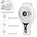 EMDMAK Mini Handheld Cooling USB Misting Fan with Rechargeable Battery for Home Office and Travel (White)