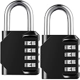 Combination Lock Resettable 4 Digit Padlock with Combination, AIHYTU Waterproof and Heavy Duty Combination Padlock Outdoor for School Gym Locker, Fence Gate, Toolbox, Employee Hasp Locker &ndash; 2 Pack