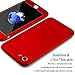 iPhone 7 Case, COOLQO Ultra-Thin Full Body Coverage Hard Plastic Matte Finish [Tempered Glass Screen Protector] 360 All Round Shockproof Hybrid Cover Skin for Apple iPhone 7 4.7 Inch (Red)