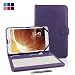 Kamor® 9.7" 9.7 Inch Universal PU Leather Stand Tablet Case with Keyboard + Micro USB Keyboard with Touch Screen Stylus Pen for 9.7 inch Android Tablet PC Samsung Galaxy Tab A 9.7 inch / Dragon Touch E97 / HP TouchPad / Lenovo Idea Tablet S2109 (Purple)