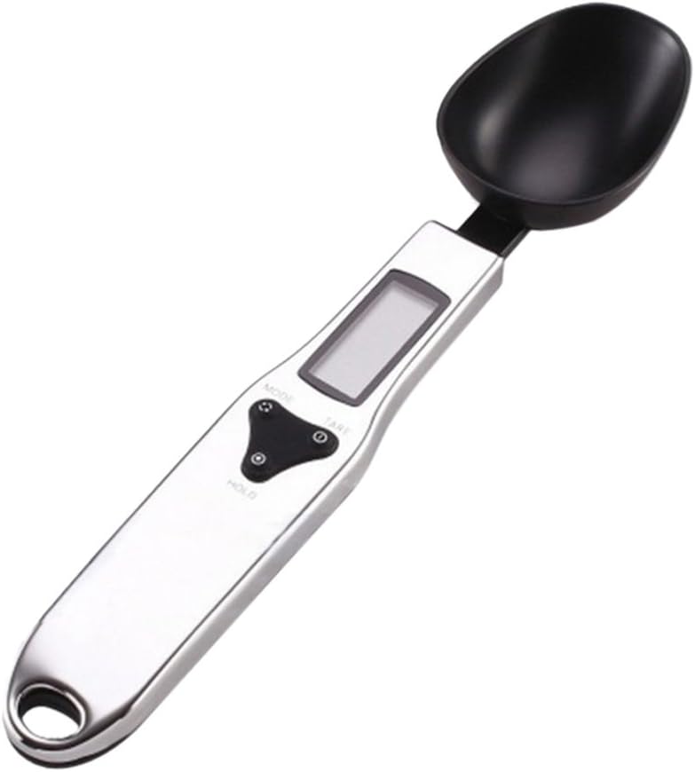 SODIAL(R) Black+Silver 500g/0.1g LCD Electronic Digital Gram Spoon Weight Scale