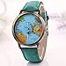 2016 World Map Watches Women Men Denim Fabric Watch Quartz Relojes Mujer Relogio Feminino Gift Green