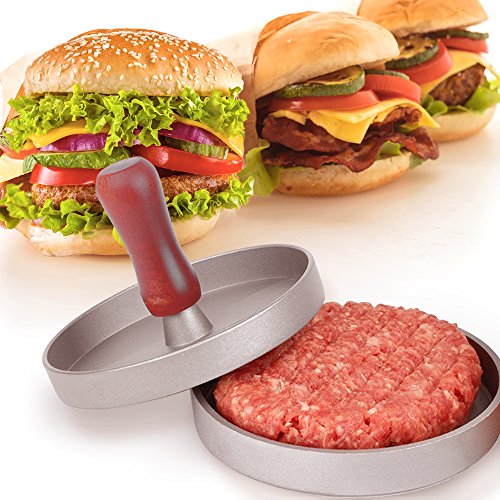 Hamburger Press MONOCO Heavy Duty Non-Stick Veggie Burger Patty Maker, BBQ Grill Hamburger Mold Press - Thumbnail 6