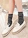 Zando Womens Girls Fashion Outdoor Leisure Lightweight Classic Cozy Knit Slouch Socks