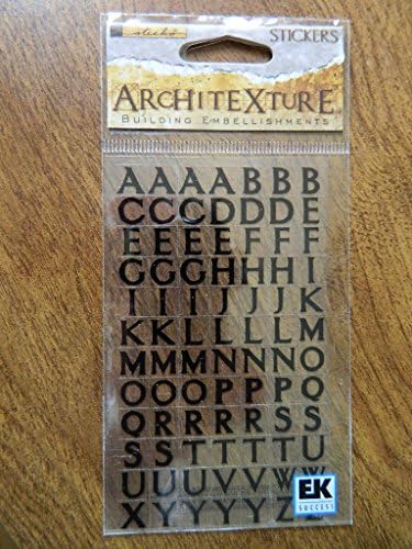 Architexture Classical Alphabet Stickers Embelishments for Scrapbook