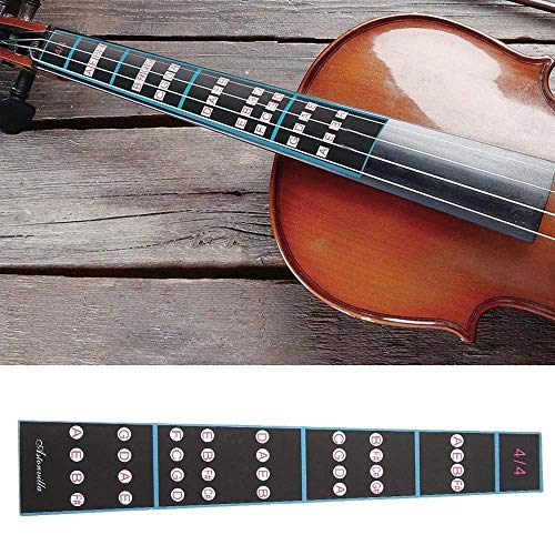 Violin Practice Mute Rubber Dampening Sound Mutes for Beginners Comb Claw Mutes Round Tourte Style Mutes 4/4 Finger Guide Sticker for Violin Small Viola - Thumbnail 5