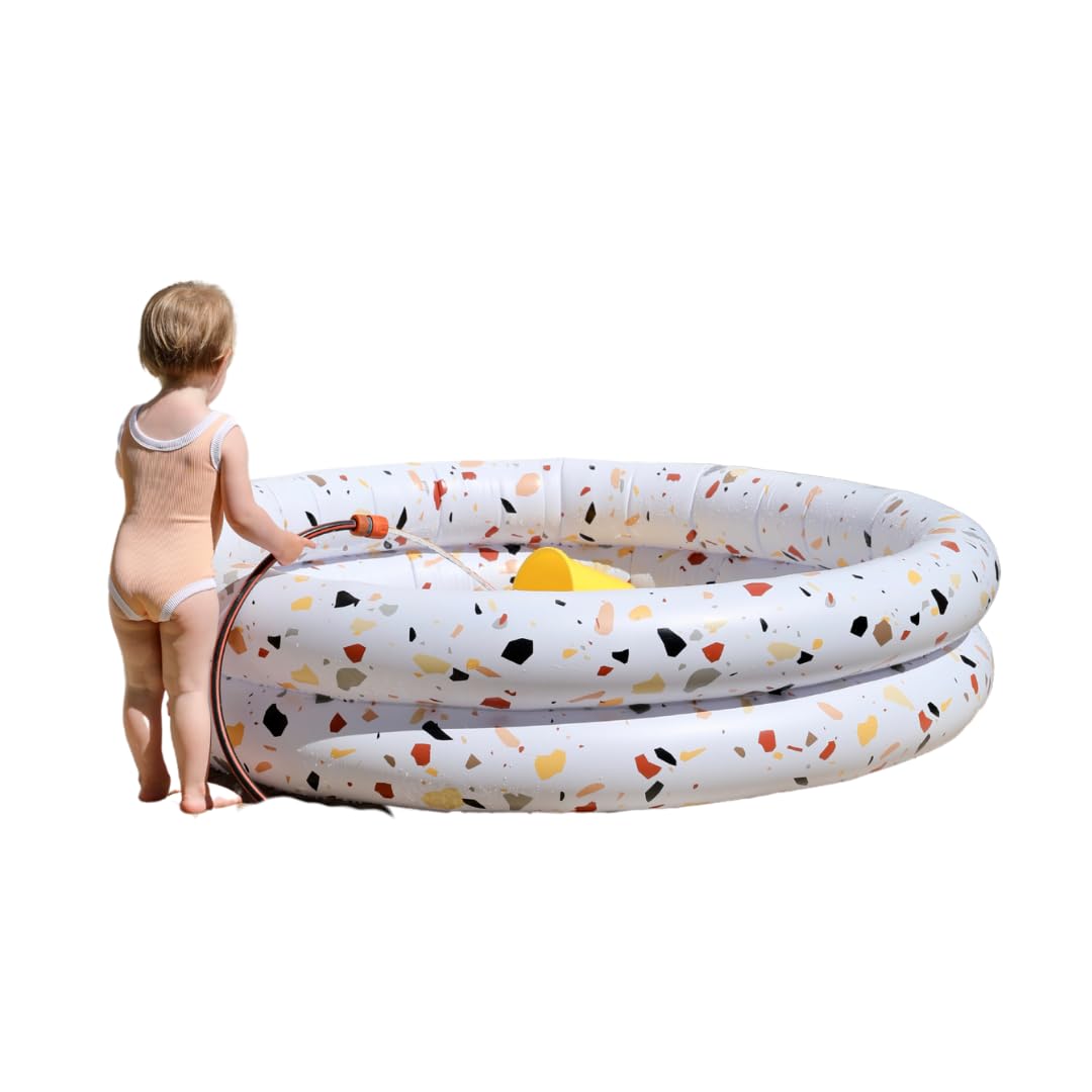Photo 1 of Pool Buoy Round Inflatable Pool with Storage Bag - Premium Outdoor Swimming Pool for Kids, Toddlers, Infants and Adults - Garden and Backyard Pools for Family Summer Pool Party (Luigi Lovegood)