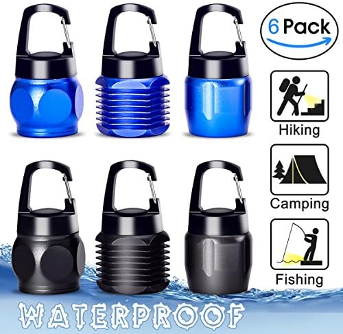 Flashlight Keychain | DEALIKEE Mini COB Keychain Flashlight Set | 150 Lumens LED Pocket Flashlight with Clip | Aluminum Alloy Portable Emergency Light. [6 PACK]