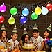 GIGALUMI LED Light Up Balloons String Lights, Premium Mixed-Colors Flashing Party String Lights, Battery Powered, Ideal for Parties, Birthdays and Wedding Decorations, Fillable with Helium, Air