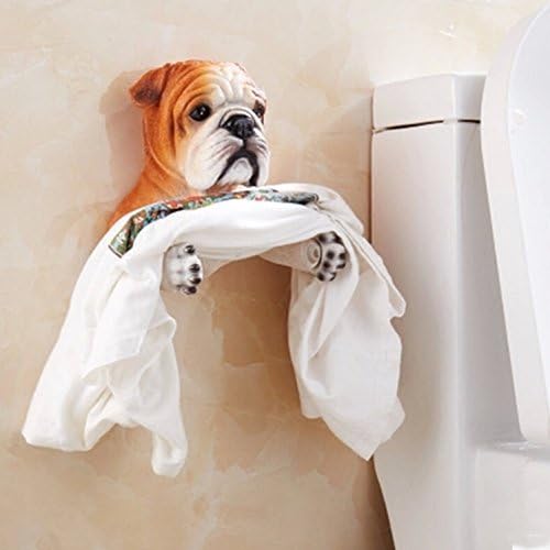 Toilet Paper Towel Holder Decorative(Yellow Dog)
