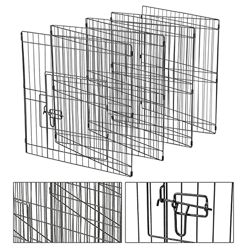 Yaheetech 8 Panel 24 Inch Dog Pen Foldable Puppy Playpen Rabbit Run yaheetech-8-panel-24-inch-dog-pen-foldable-puppy-playpen-rabbit-run