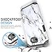 TJS Samsung Galaxy J3 Emerge/J3 Prime/Amp Prime 2/Express Prime 2/Sol 2/J3 Mission/J3 Luna Pro/J3 Eclipse Case, With [Tempered Glass Screen Protector] Marble Shockproof Phone Case Armor Cover (White)