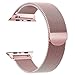 For Apple Watch Band 38mm, iWatch Bands 38mm Women, Rose Gold Apple Watch Milanese Loop Series 3 2 1