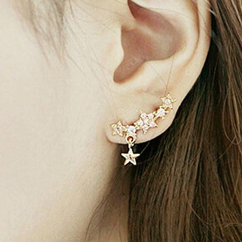 AxiEr Exaggerate Individuality Stud Earring Full Diamond Stars Stud Earrings Korea Jewelry