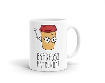 Block 5 Ceramics Harry Potter Espresso Patronum Coffee Mug, 325ml(Multicolour)