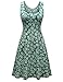 Herou Women Summer Casual Sleeveless Dresses Flower-3 Medium