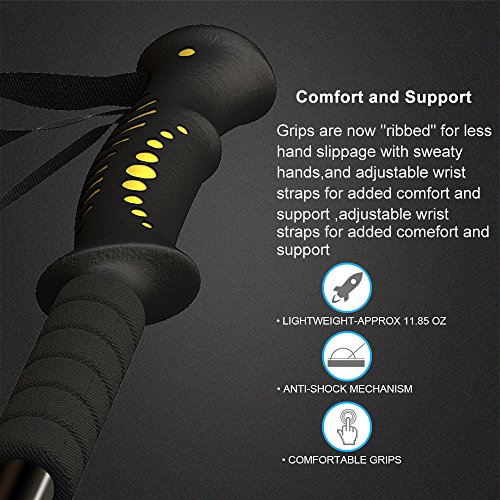 pys Trekking Telescopic Walking Poles - Adjustable Aluminium Lightweight Section Trekking Alpenstock, Ultralight & Comfortable with Shock-Absorbent, Quick Lock, 1 Pair (Black V2)
