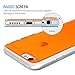 iPhone 6 Plus Case, Maxboost [Liquid Skin Pro] Case For iPhone 6 Plus 5.5-Inch - Color Seamless integrated Shock-Absorbing Bumper Transparent Back Panel Protective Cover - Neon Radiant Orange
