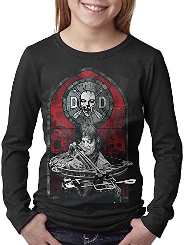 Kelmo Young Boy Girl Long Sleeve Tee THE WALKING DEAD CasualT-shirts L Black