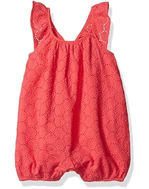 baby-girls Woven Romper