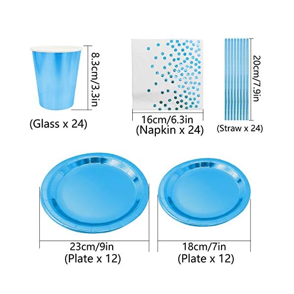 JLNGTHONG-Disposable-Tableware-Set-Paper-Plates-Cup-Napkins-Straws-Dinnerware-for-Birthdays-Party-99-pieces JLNGTHONG Party Tableware Set, Paper Plates, Cup, Napkins, Straws, Disposable Party Supplies Paper Dinnerware for…