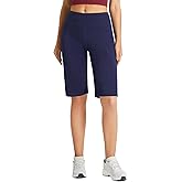 baleaf Women's 12" Bermuda Shorts Long Shorts Knee Length Running Walking Workout Athletic Stretch Pockets