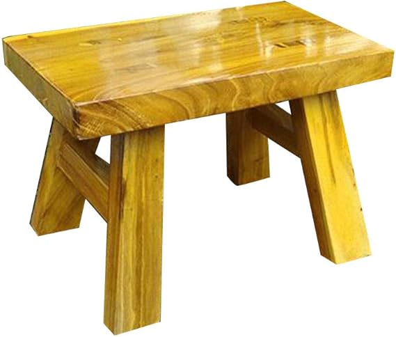 Amazon.de: AGLZWY Kleiner Hocker Multifunktion Massivholz Rechteck