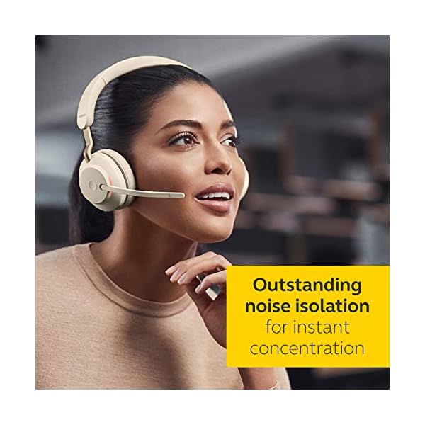 Jabra-Evolve2-65-Wireless-PC-Headset-with-Charging-Stand--Noise-Cancelling-Microsoft-Teams-Certified-Stereo-Headphones-With-Long-Lasting-Battery--USB-C-Bluetooth-Adapter--Beige Jabra Evolve2 65 Wireless PC Headset with Charging Stand – Noise Cancelling Microsoft Teams Certified Stereo Headphones…