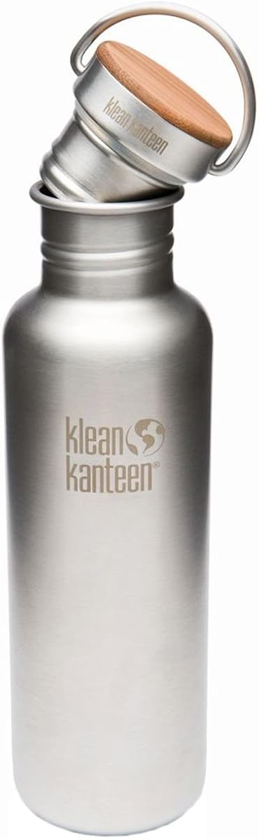 Klean Kanteen Unisex Outdoor Water Bottle, Silver (Silver Matt), 800 ml