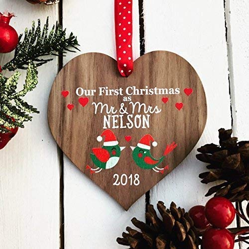 first christmas as husband and wife ornament
