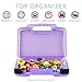 Life Made Better Little People Toy Storage Carrying Box, Mini Figure Organizer, Stores Figurines and Accessories, Purple