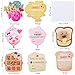 Unomor Valentine's Day Cards for Kids 32PCS - 8 Patterns & Scents, Scratch and Sniff Exchange Cards for School Supplies Children Party Favors, Envelopes Included
