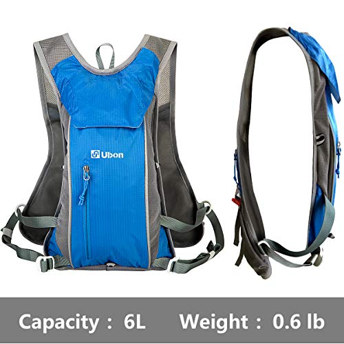 Ubon Water Pack Ultra Lightweight Hiking Backpack 2L Water Bladder