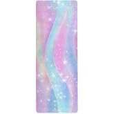Rainbow Galaxy Unicorn Pattern Yoga Mat Non Slip Thick Kids Eco Friendly Rubber Workout Foldable Yoga Mat Women Exercise