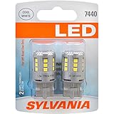 SYLVANIA 7440 T20 White LED Bulb, (Contains 2 Bulbs)