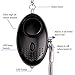 Personal Alarm, 3 Pack Emergency Self-Defense Security Alarms with LED Light, 140DB Safe Sound Personal Alarm Keychain for Elderly Women Kids Night Workers By Peroom, Black