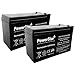 PowerStar- 2 Pack -9AH Replacement for APC Back-UPS XS1500 XS 1500 12V 7Ah Battery primary