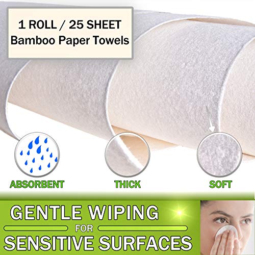 Wirta-Bamboo-Paper-Towels-50-Sheets-Heavy-Duty-Eco-Friendly-Machine-Washable-Reusable-Bamboo-Kitchen-Towel-Rolls-Saves-Environment-and-Gives-Paper-Supply-for-12-months