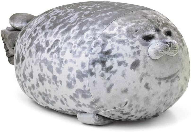Amazon Com Cute Seal Plush Pillow Soft Fat Hugging Pillow Big