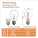 Dusk to Dawn Photocell Sensor LED Lights Bulbs 4W 470lm ETL Listed Auto On/Off incandescent Bulb 40W Light Sensor for Porch Patio Wall Light Outdoor Lighting ,Warm White(2700K) AC120V (Pack of 3)